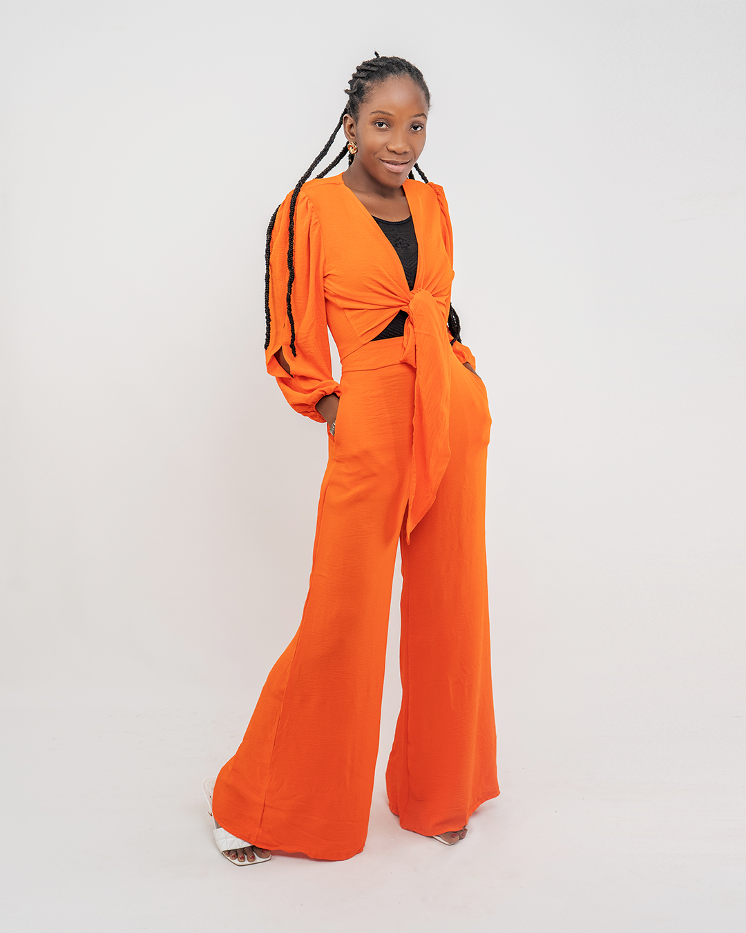 Fato de Pantalona e Blusa curto (TZ-2757)