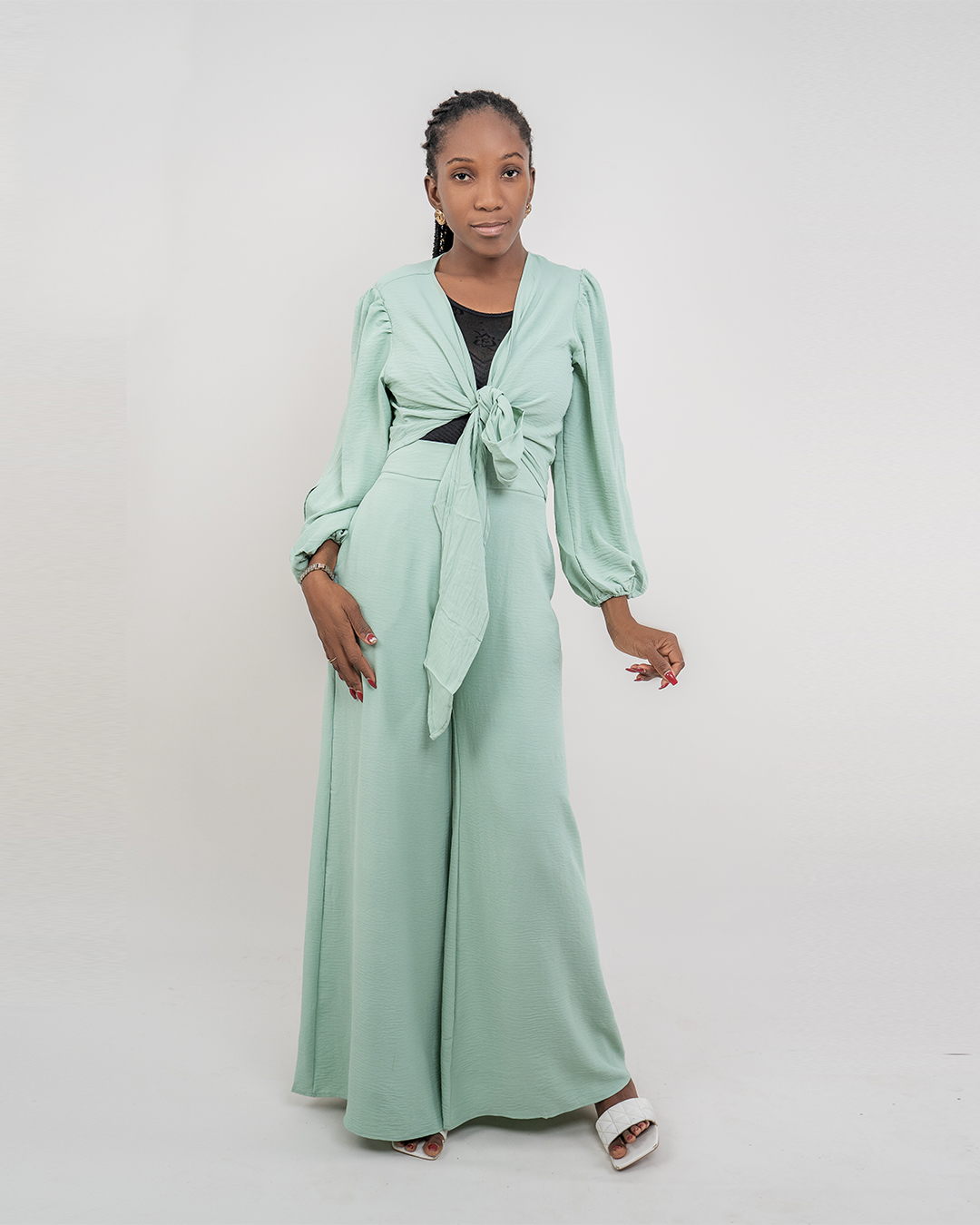 Fato de Pantalona e Blusa curto (TZ-2757)