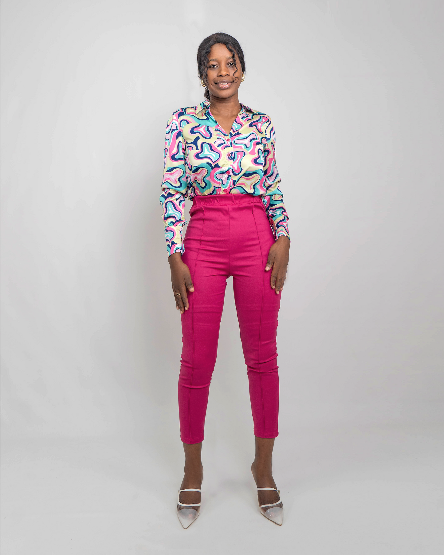 FATO DE CALÇA COM CAMISA ESTAMPADA (TZ-2937)
