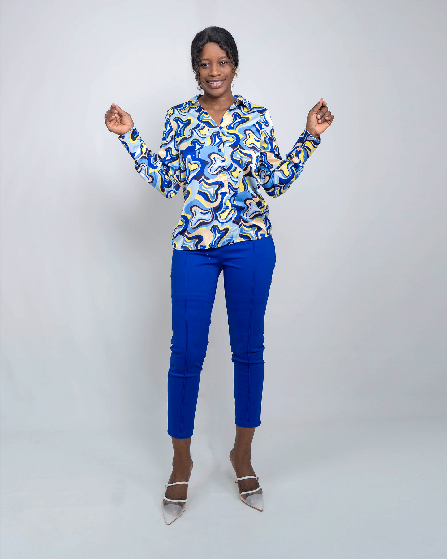 FATO DE CALÇA COM CAMISA ESTAMPADA (TZ-2937)