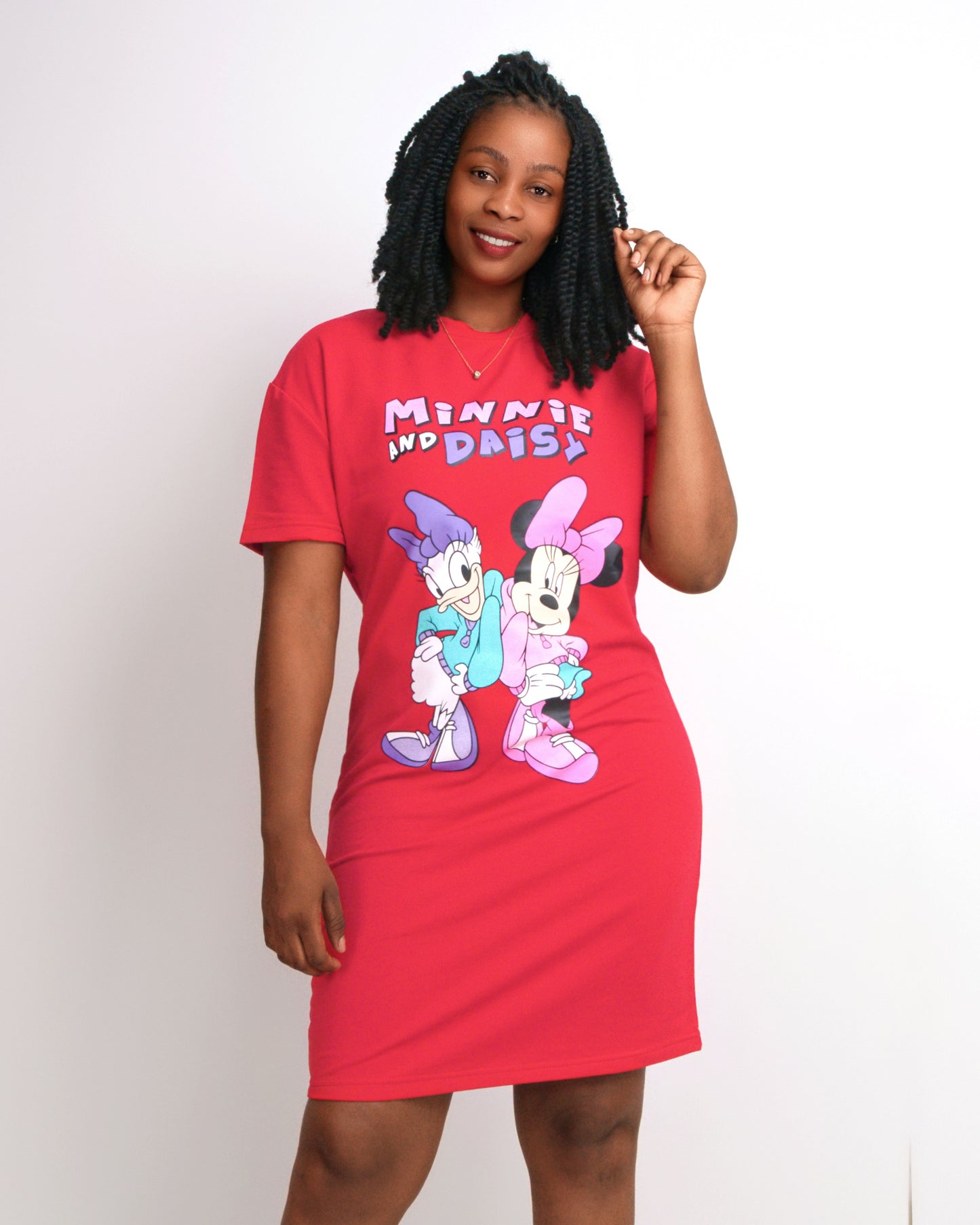 VESTIDO COM MODELO MINIE E A DAISY (KK35062)