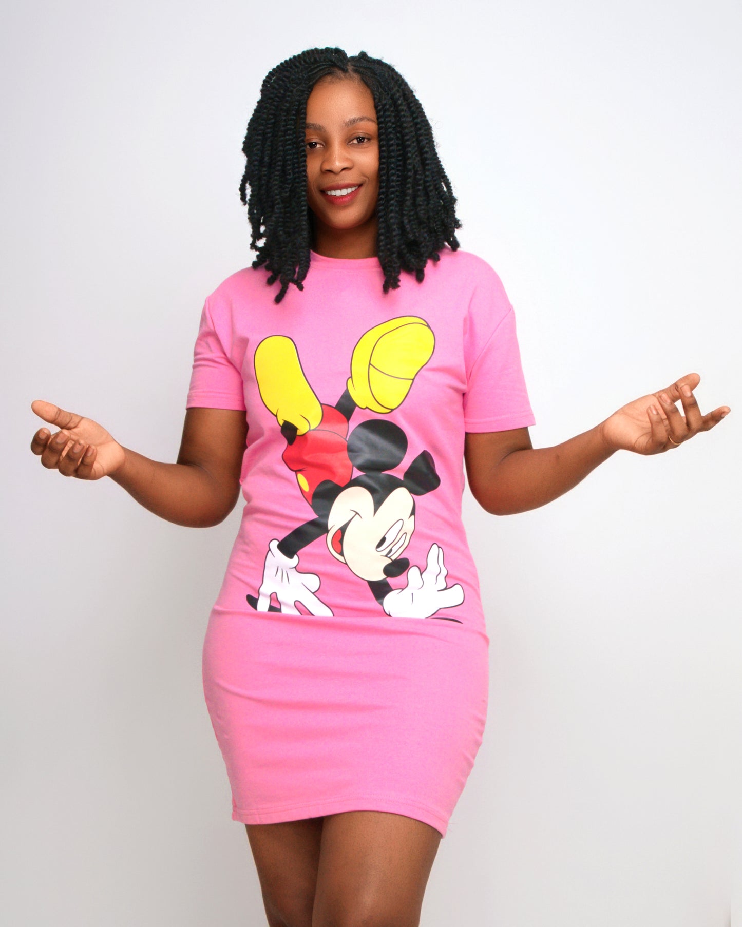 VESTIDO CURTO MODELO MICKEY MOUSE (KK35067)