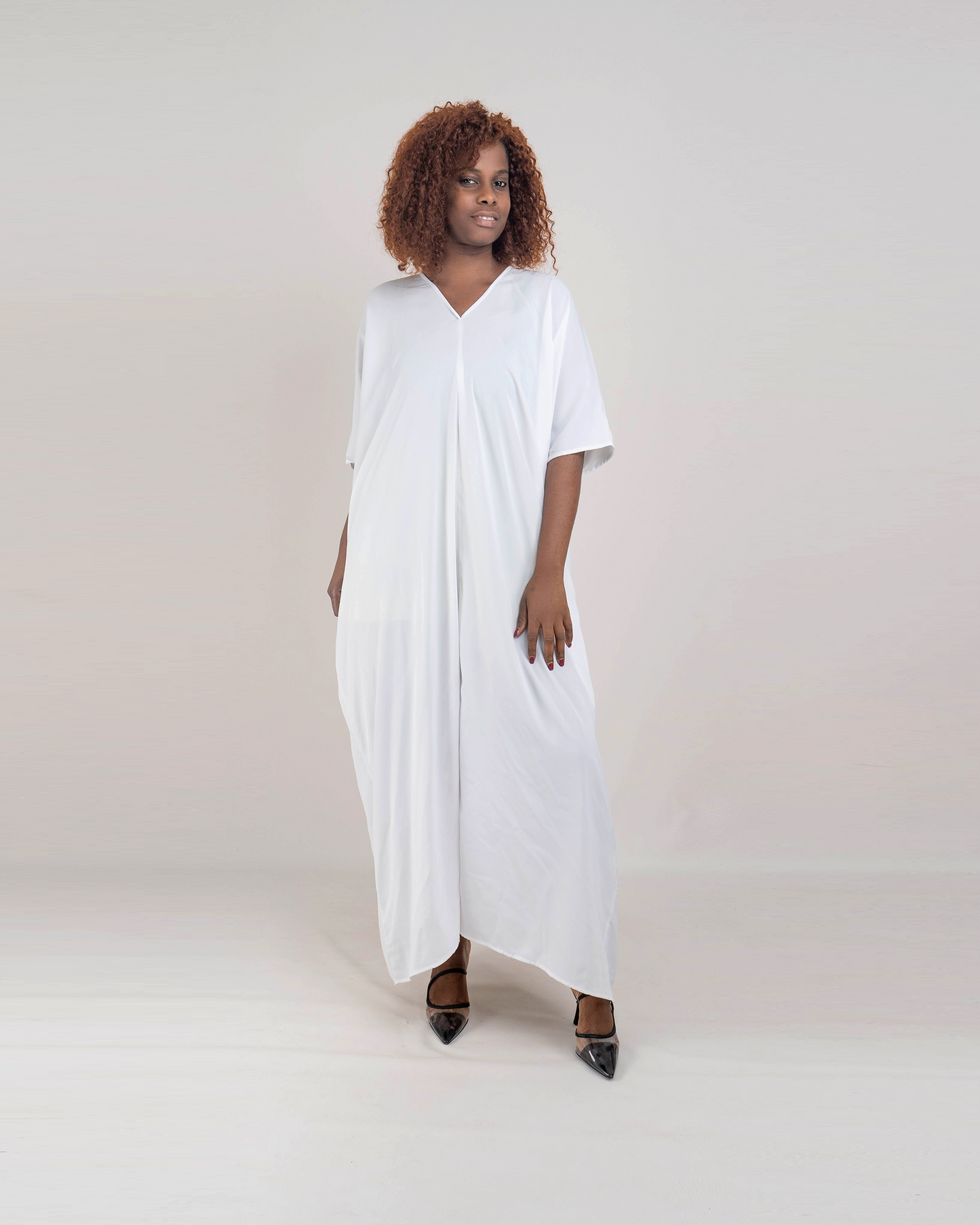 Vestido Comprido com Racha (Q-17966H)