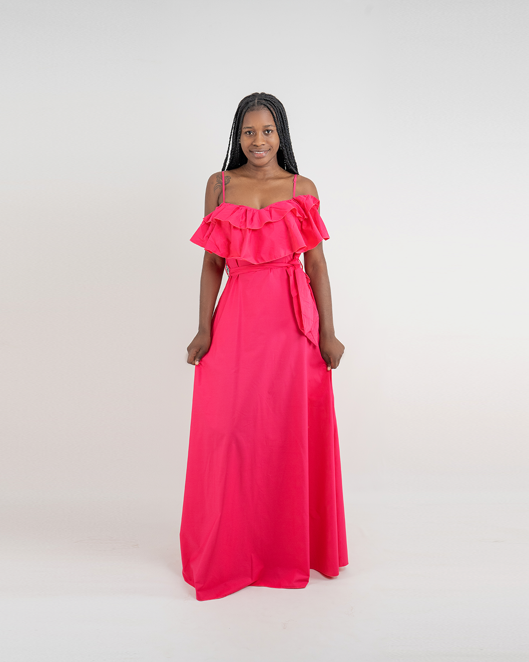 Vestido Comprida de alsa (Q-18091A)