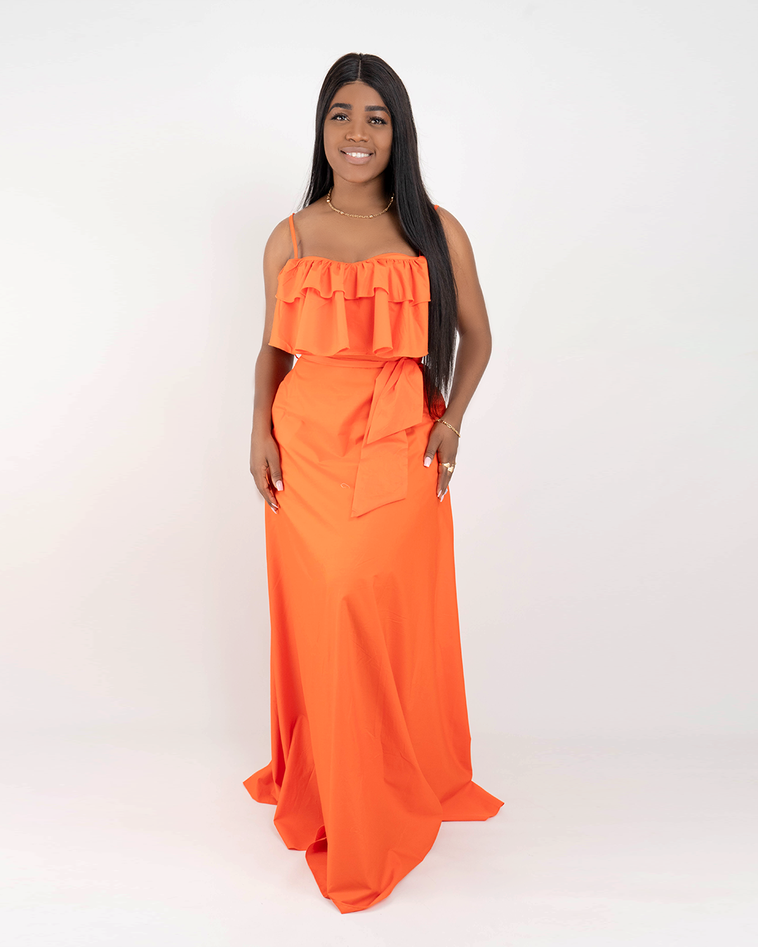 Vestido Comprida de alsa (Q-18091A)