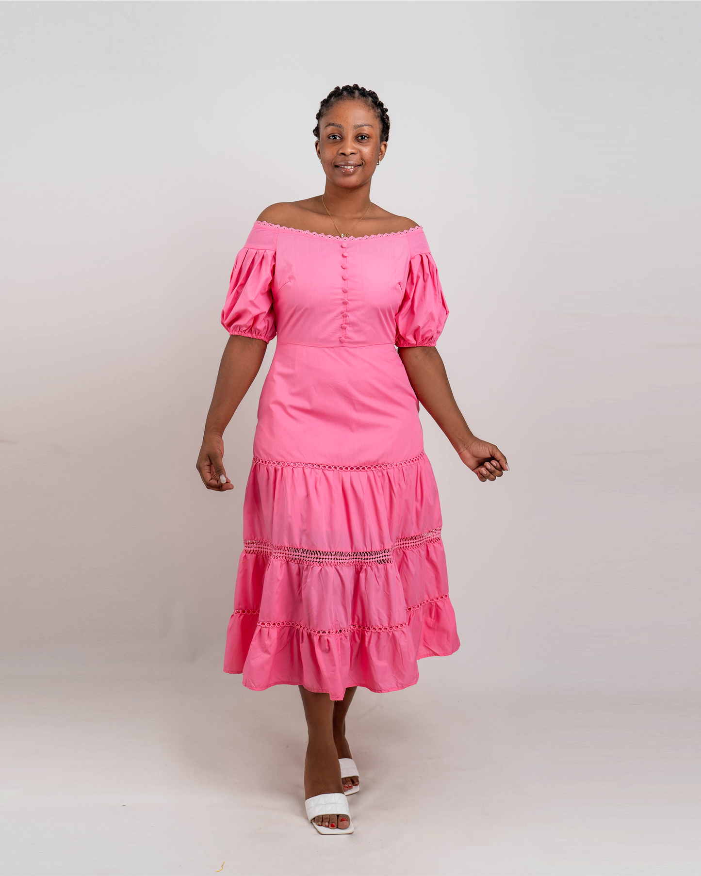 VESTIDO DE MANGA CURTA (Q-18100A)