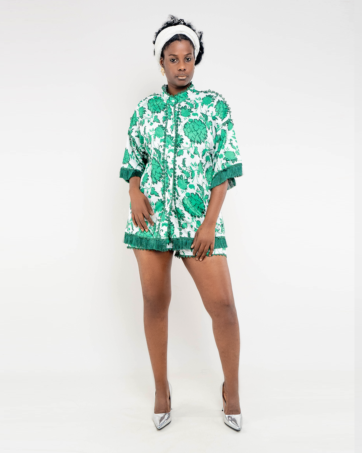 FATO DE CALÇÃO COM BLUSA E TOP ESTAMPADO (TZ-2593)