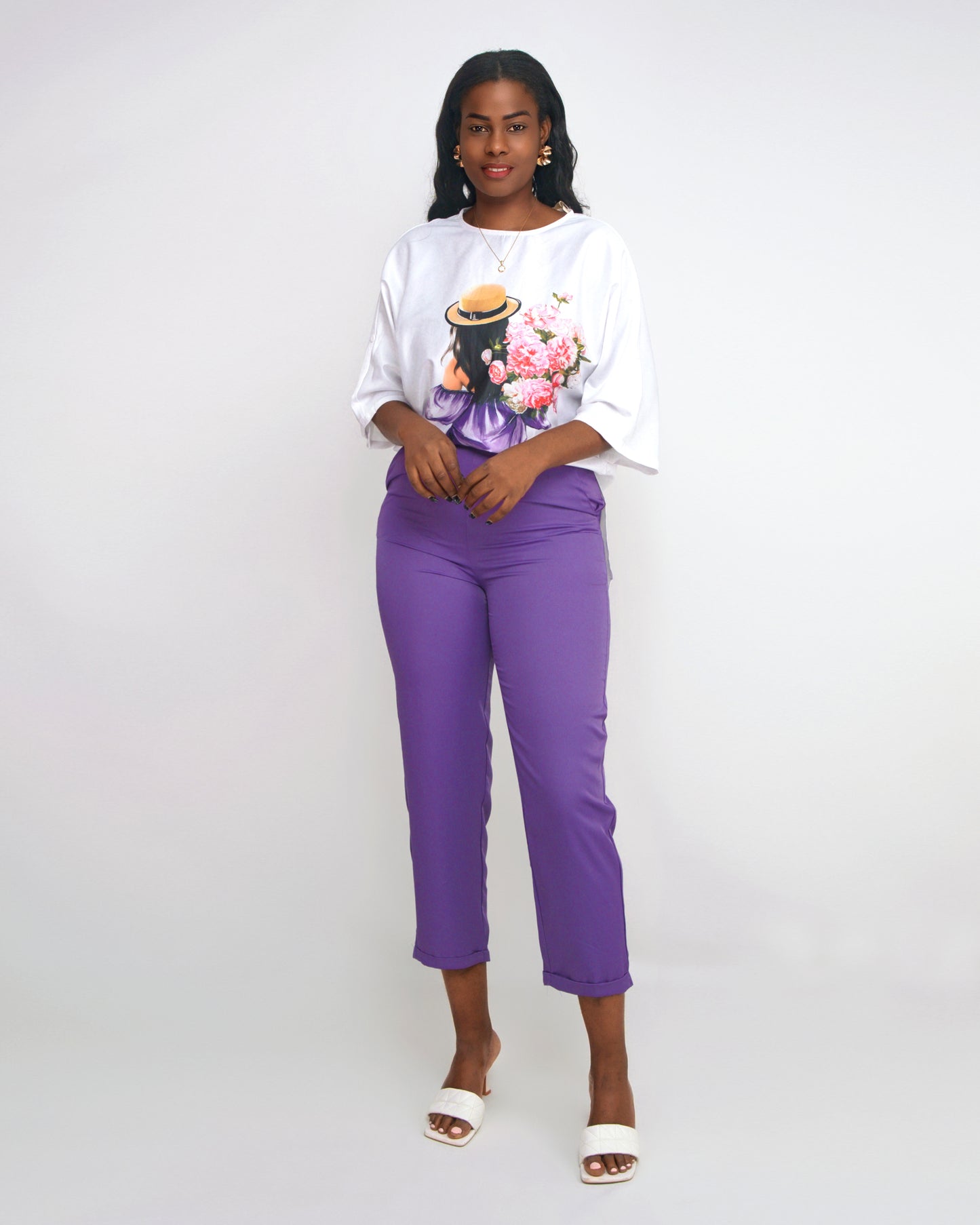 FATO DE CALÇA COM BULUZÃO ESTAMPADA (TZ-2942)