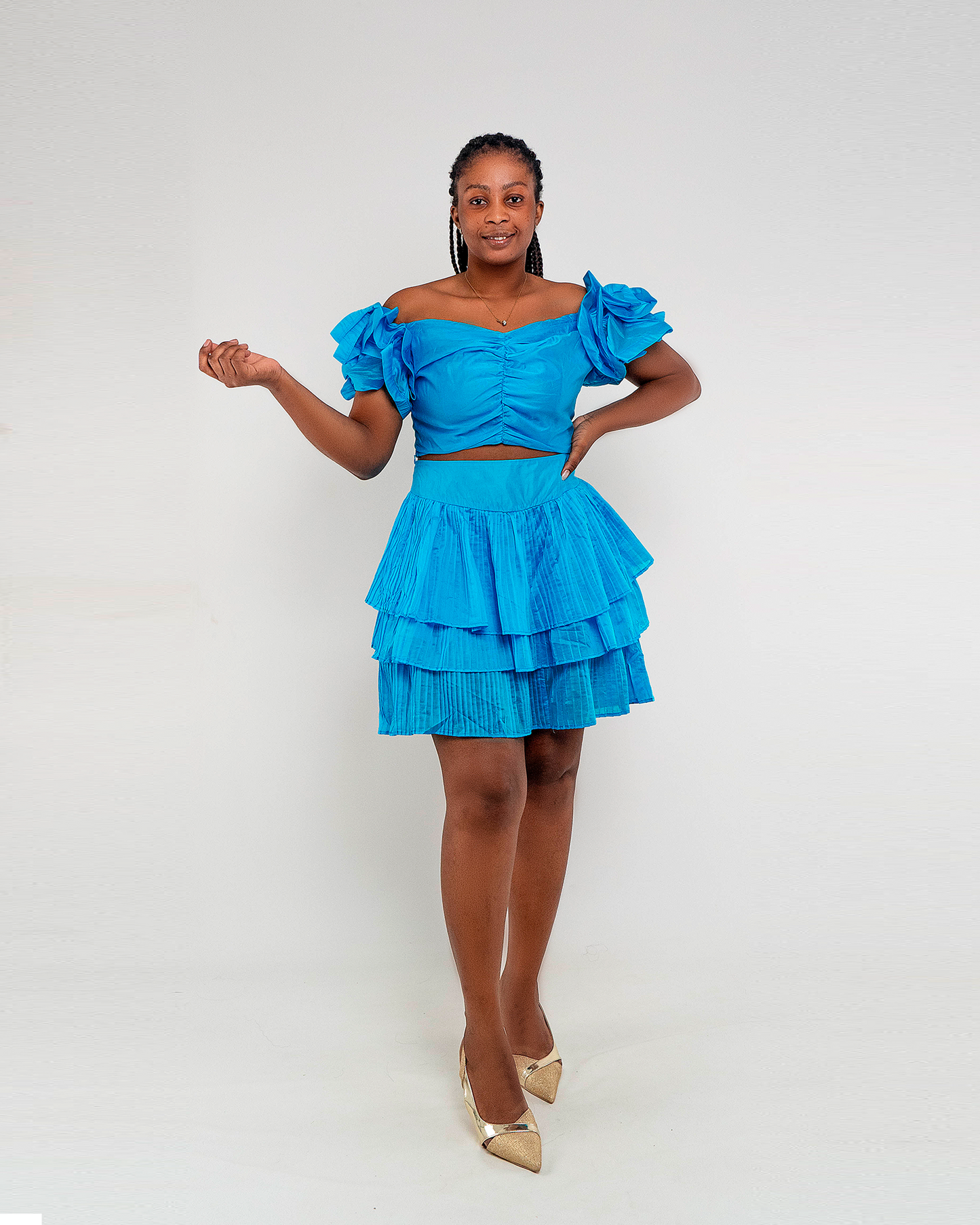 FATO SAIA E BLUSA BABADA (TZ-2957)