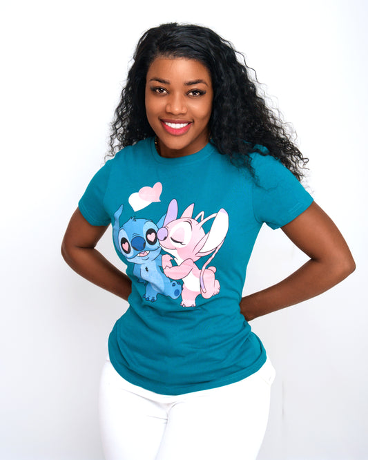 T-SHIRT FEMENINA COM  MODELO STITCH   (KK35054)