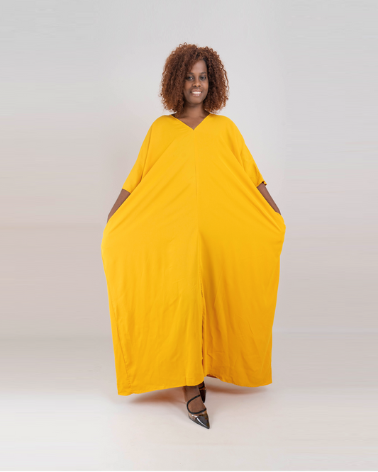 Vestido Comprido com Racha (Q-17966H)
