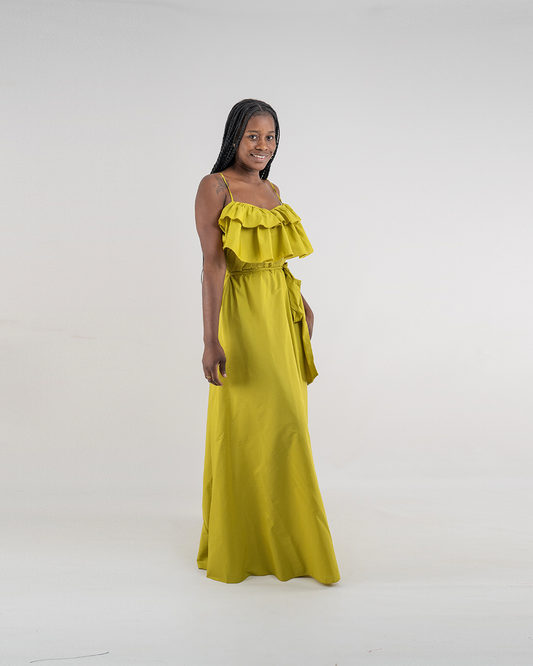 Vestido Comprida de alsa (Q-18091A)