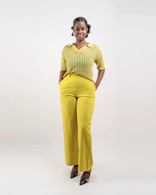 FATO DE PANTALONA COM BLUSA DE CROCHE (TZ-2766)