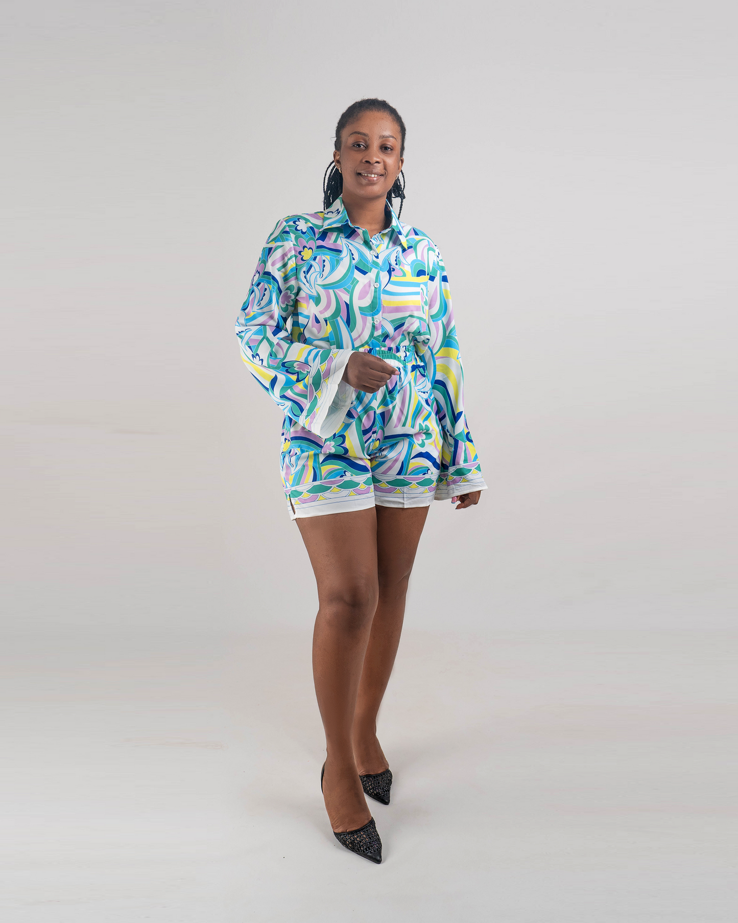 FATO DE CALÇÃO E CAMISA  ESTAMPADA (TZ-3013)
