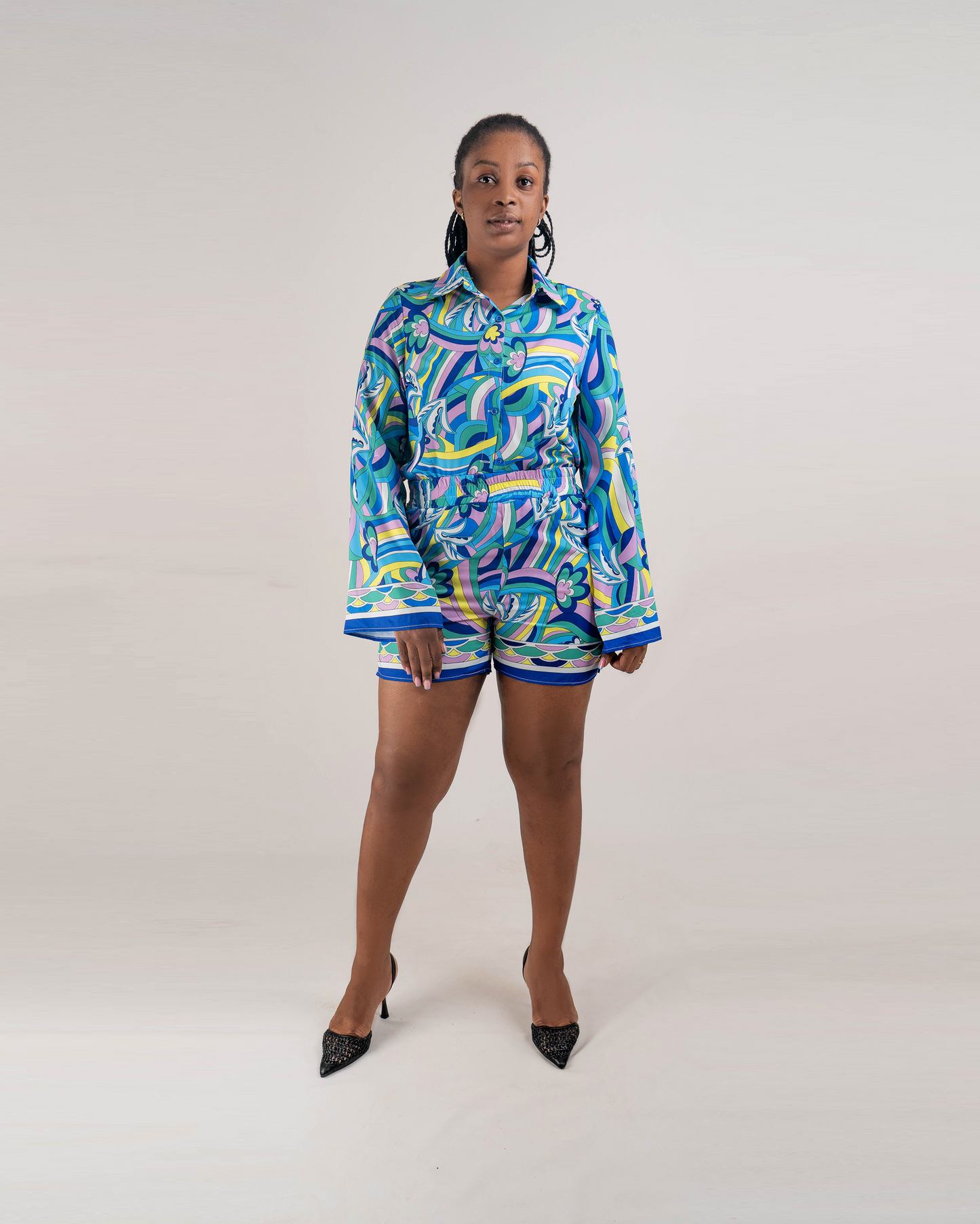 FATO DE CALÇÃO E CAMISA  ESTAMPADA (TZ-3013)