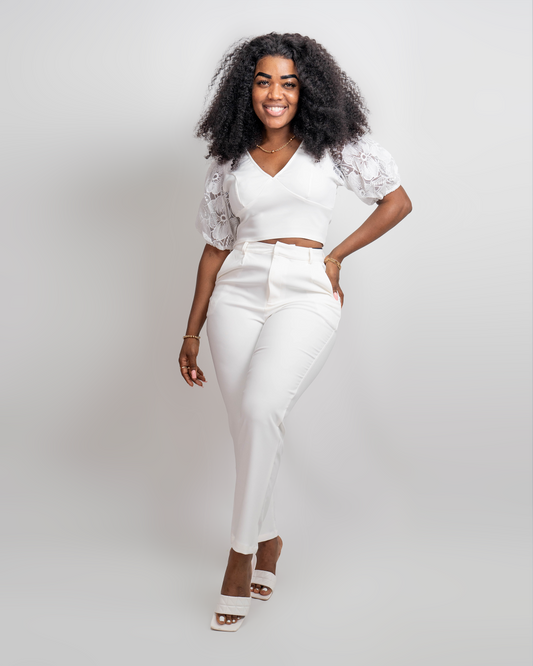 FATO DE CALÇA COM BLUSA CURTA (TZ-3038)